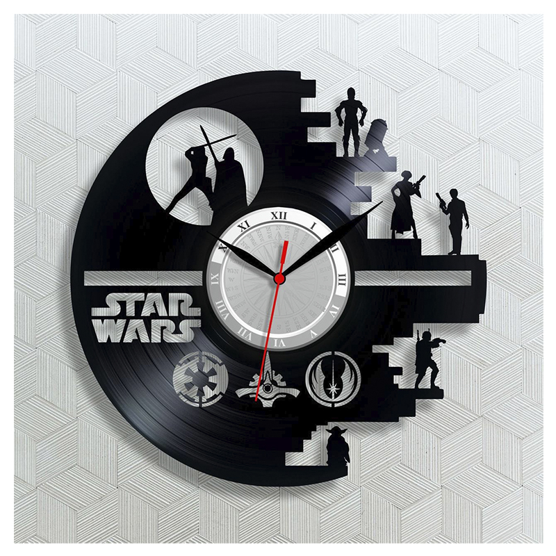 Годинник вініловий Зоряні війни, Star Wars, діаметр 30 см large popup
