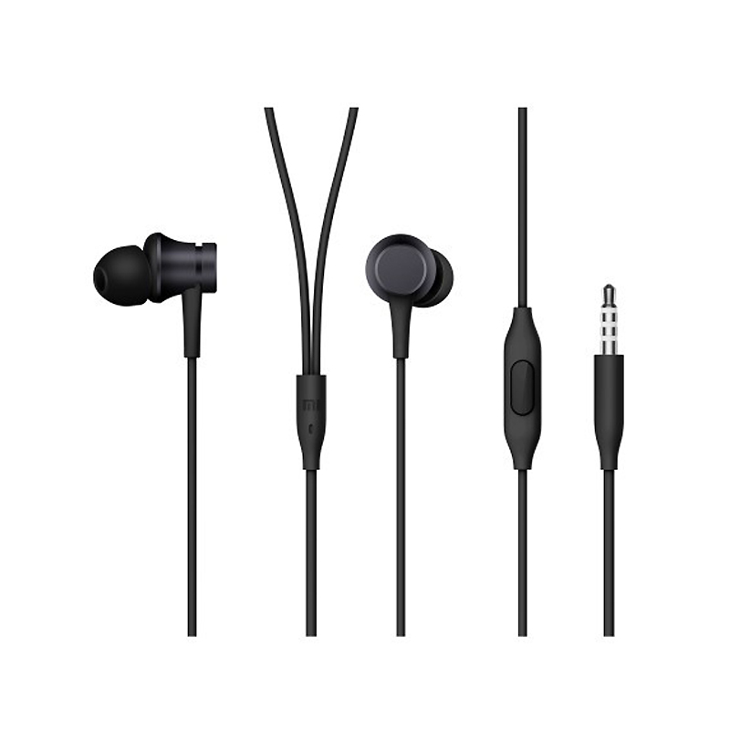 Навушники Xiaomi Mi In-Ear Headphones Basic Matte Black (ZBW4354TY) large popup