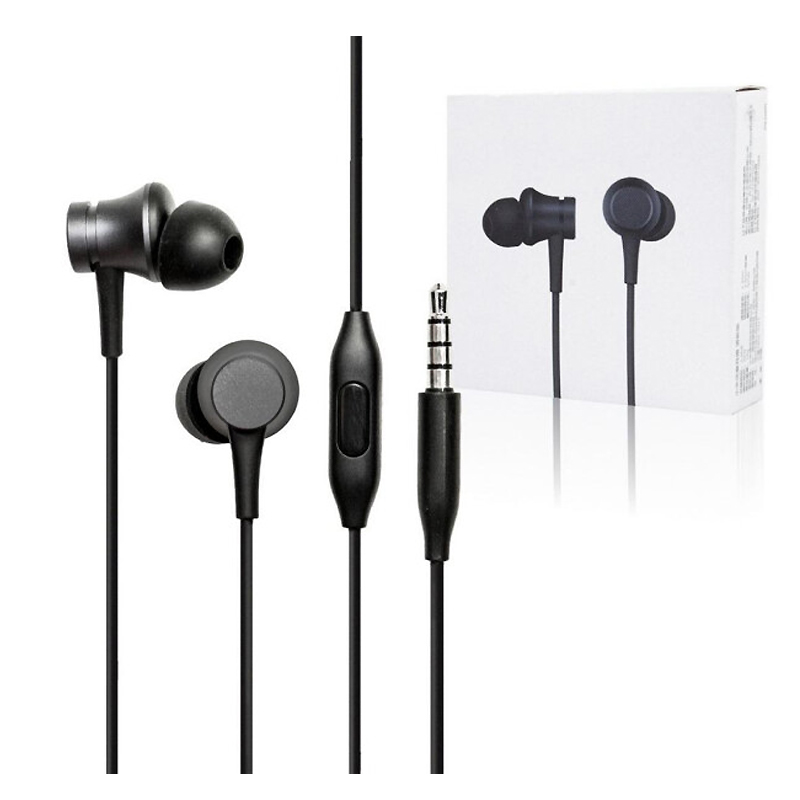 Навушники Xiaomi Mi In-Ear Headphones Basic Matte Black (ZBW4354TY) large popup