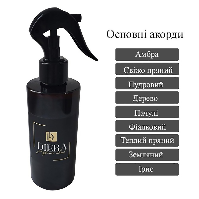 Cпрей парфумований універсальний для дому Diera perfume home №9, 300 мл. - 187379 large popup