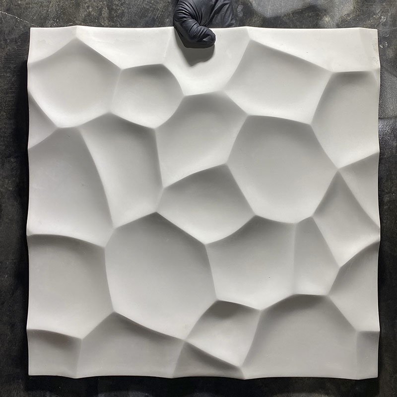 Панелі 3Д Igips, "Ракушкі" гіпсові, для оздоблення і декорування стін, розмір 50x50 (Ракушки) large popup