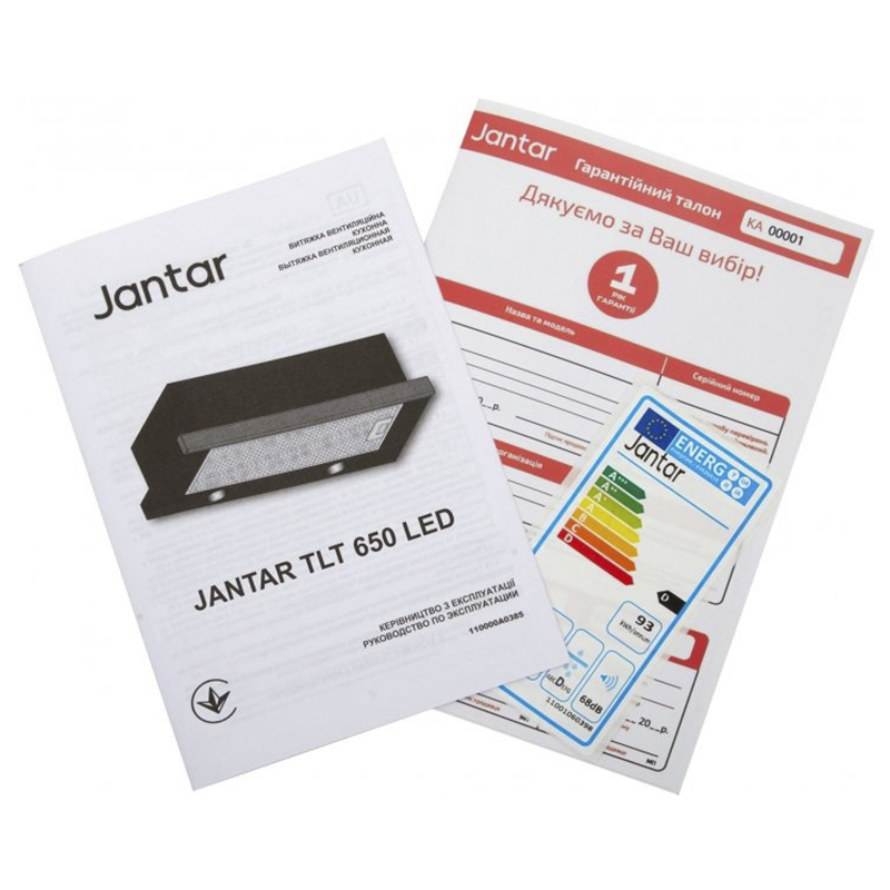 Витяжка кухонна JANTAR TLT 650 LED 60 IS+GR large popup