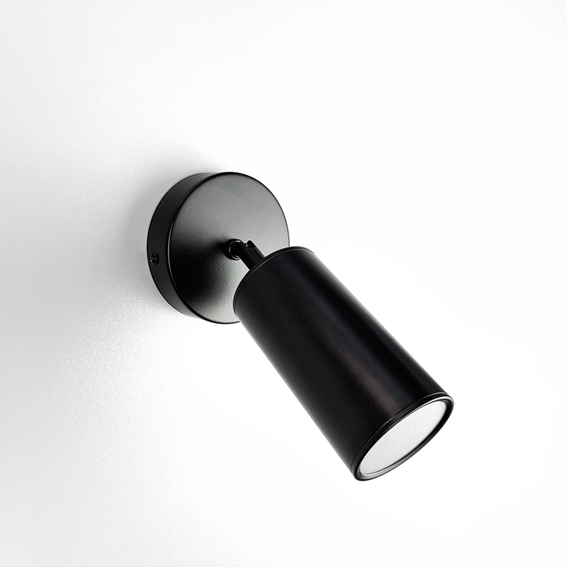 Мінімалістичний настінний світильник-бра чорного кольору large popup