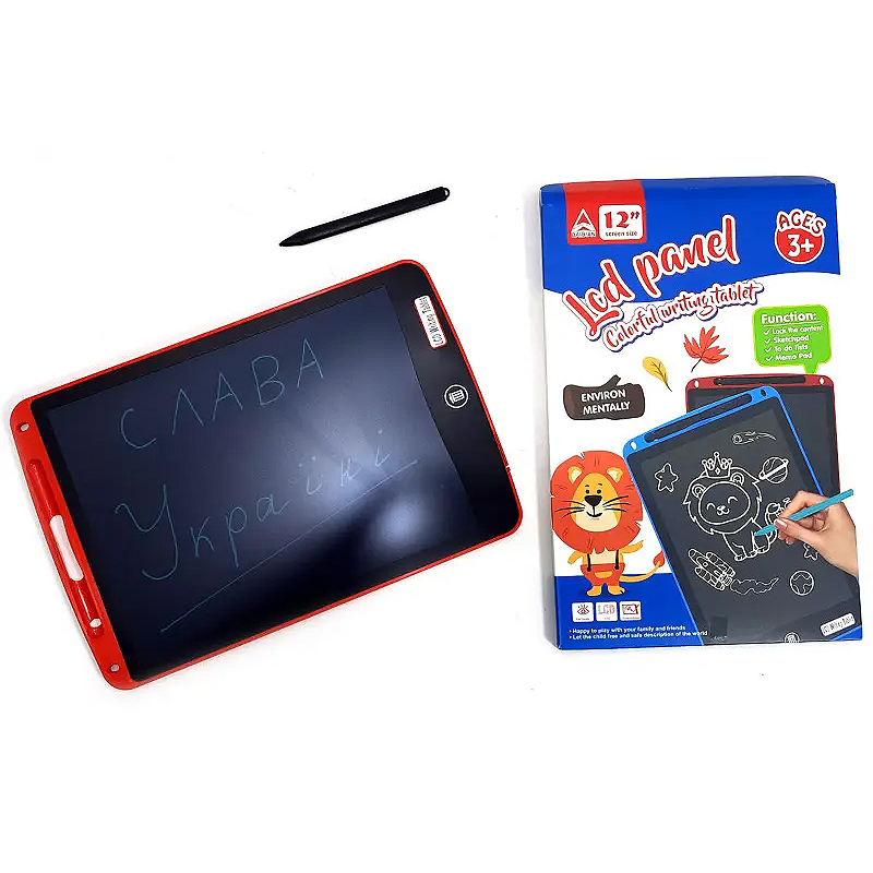 Планшет для малювання LCD Writing Tablet 12'' монохромний 28*19*0,8см (1202) - 164214 large popup