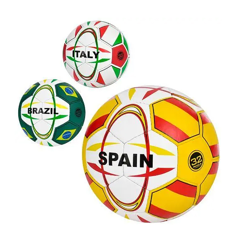 М'яч футбольний, розмір 5, ПУ1, 4 мм, ручна робота, 32 панелі, 400-420 г (2500-250) - 165673 large popup