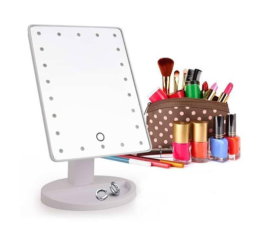 Дзеркало Magic Makeup Mirror з підсвічування біле 22 LED (6514) - 12246 large popup