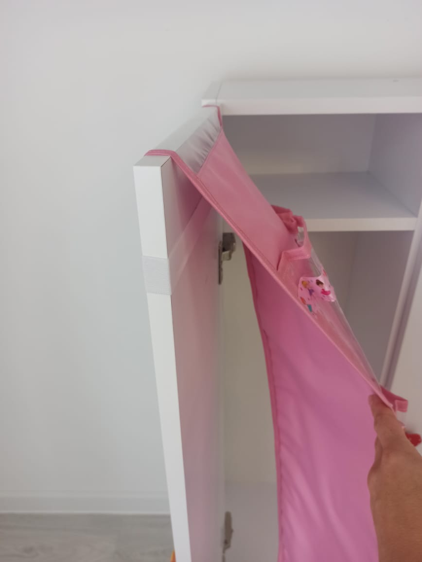 Органайзер Маленька Кишенька в шафку на 6 кишень, рожевий 24*85 (5446) - 8768 large popup