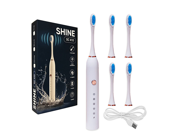 Зубна щітка Shine SC410 електрична   5 насадок, біла (578749) - 23329 large popup