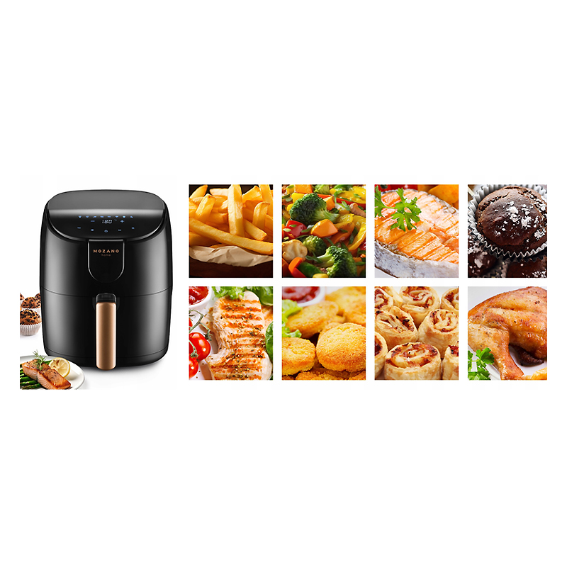 Аерофритюрниця Mozano Active Fryer AGD/FRY/01 Gold 1500W 4L large popup