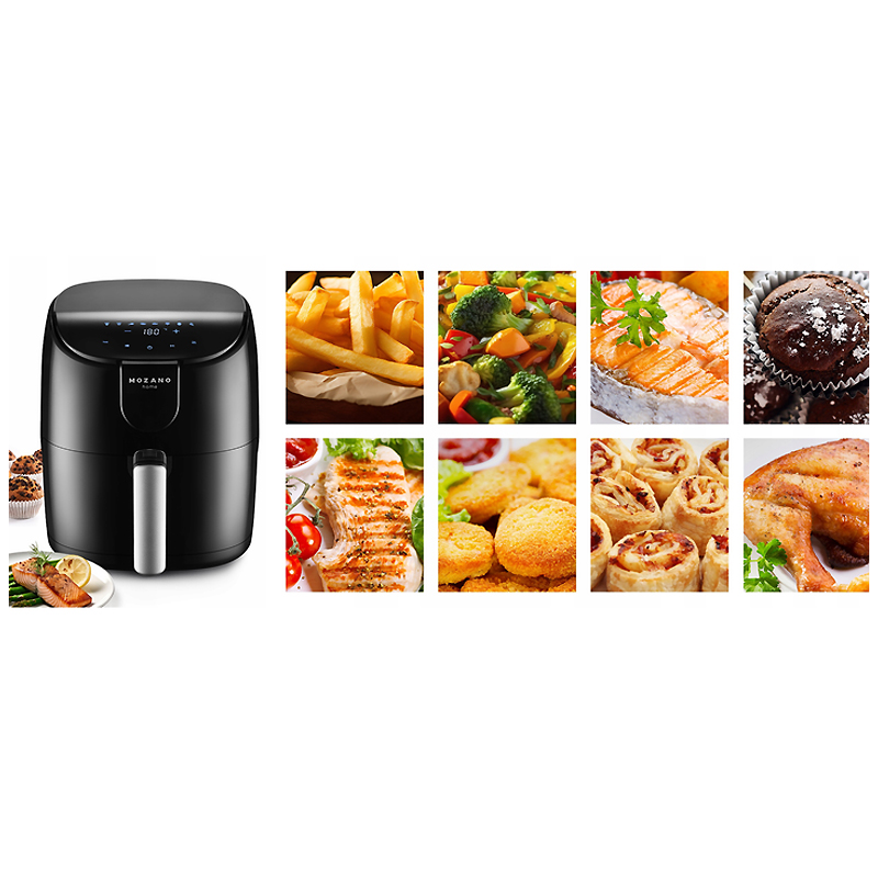 Аерофритюрниця Mozano Active Fryer AGD/FRY/01 Silver 1500W 4L large popup