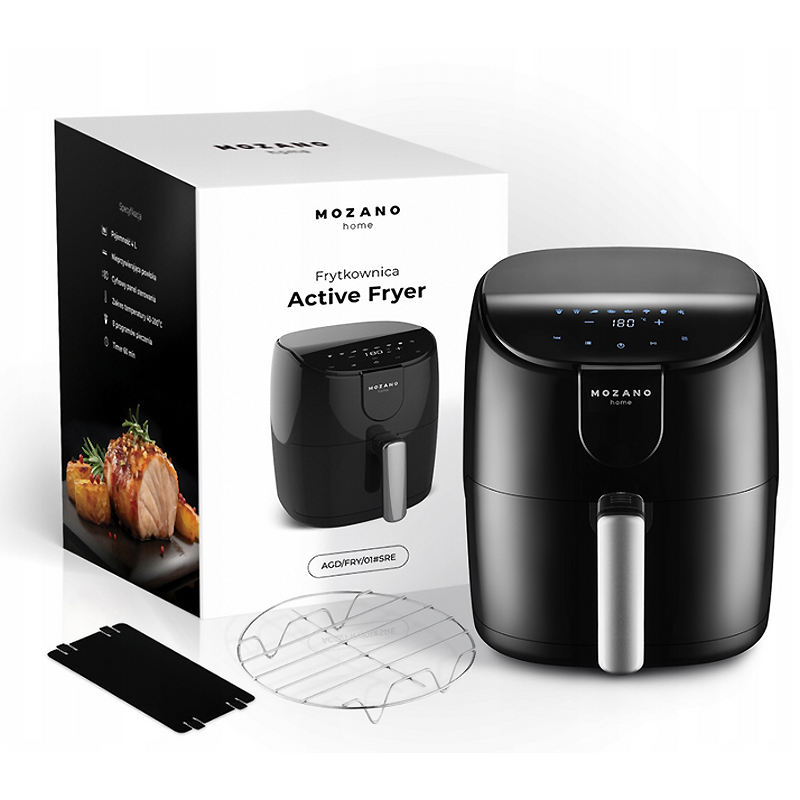 Аерофритюрниця Mozano Active Fryer AGD/FRY/01 Silver 1500W 4L large popup