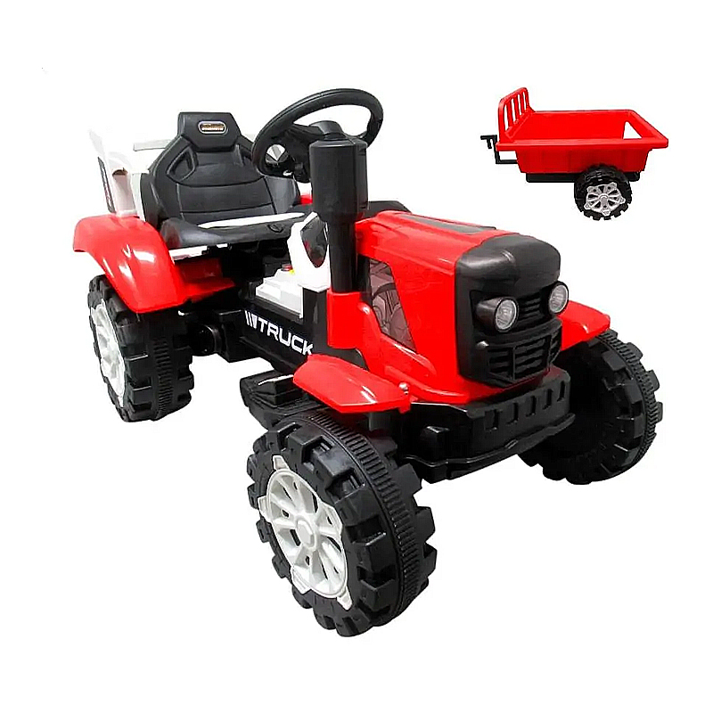 Акумуляторний трактор С2 червоний з причепом TS-6601 (S-6601)
 large popup