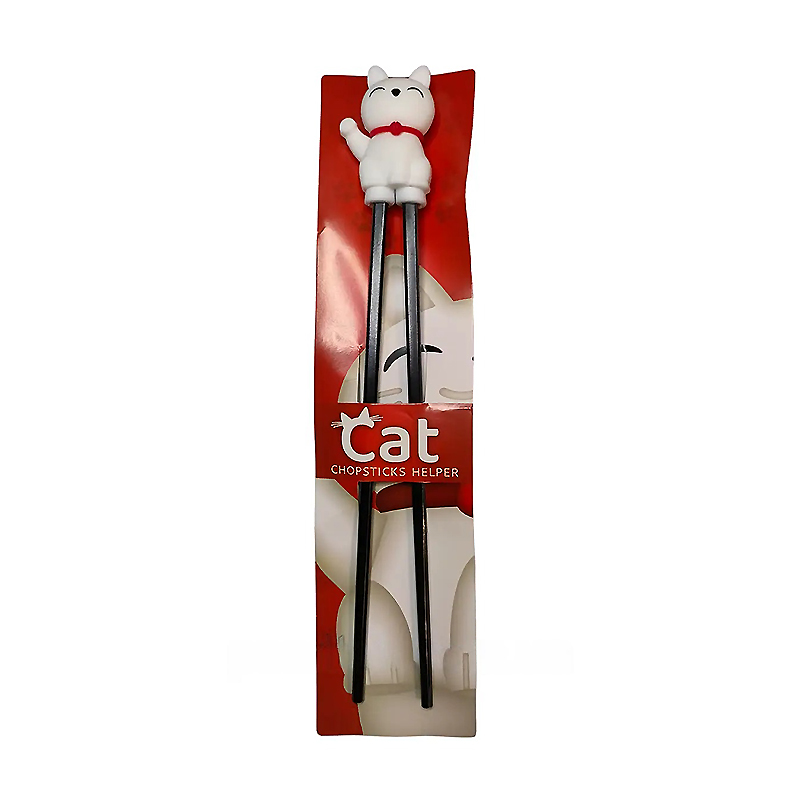 Бамбукові палички з тримачем у вигляді кота 1шт large popup