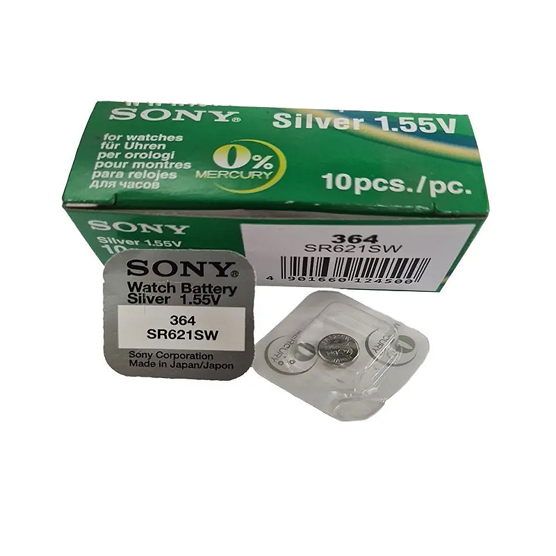 Батарейка Sony AG1 (SR621, 364) (Розпродаж придатний до 08.2021) large popup