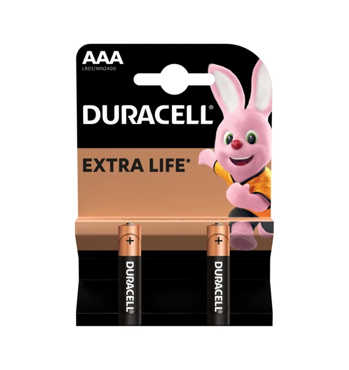 Батарейка DURACELL лужна LR03 MN2400 Alkaline AAА (міні-пальчик), 1 уп (2шт) large popup