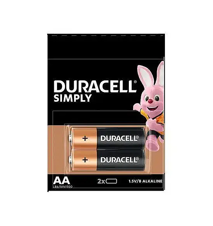 Батарейка DURACELL лужна LR6 MN1500 Alkaline AА (пальчик), 1 уп (2шт) large popup