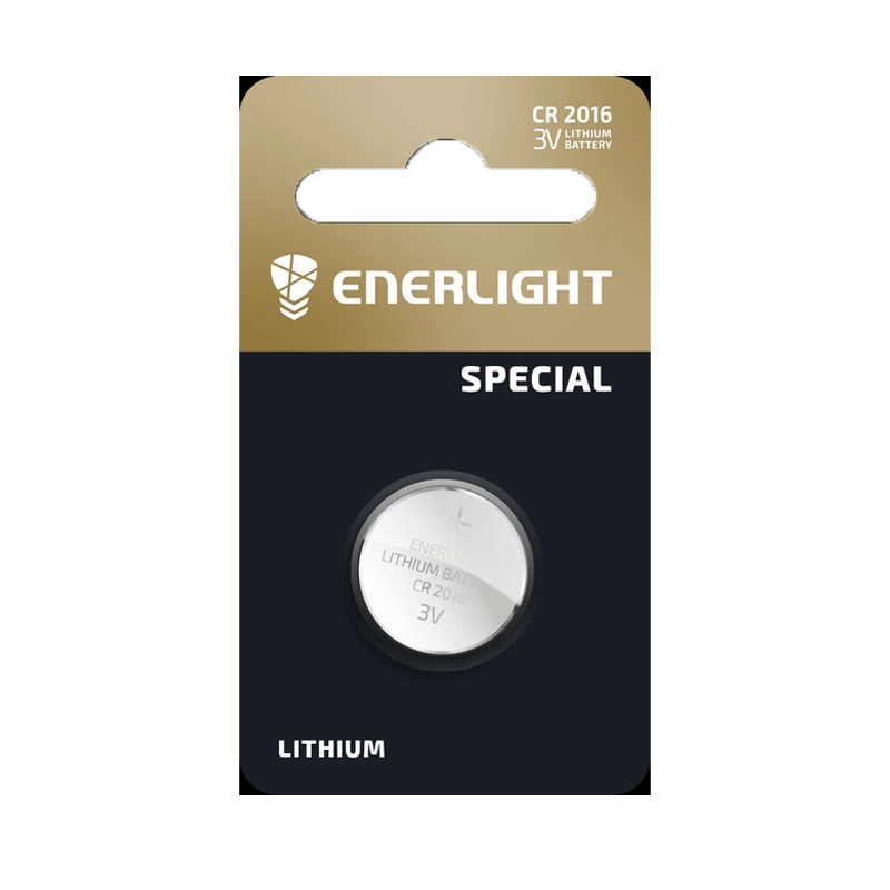 Батарейка ENERLIGHT LITHIUM CR 2016 (таблетка), 1уп (1шт) () - 60879 large popup