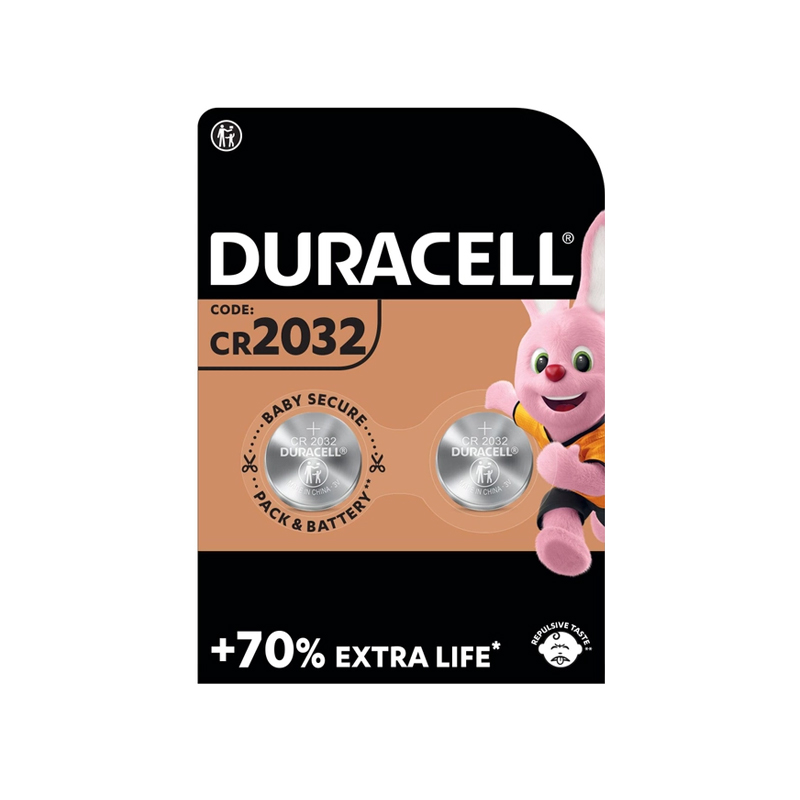 Батарейка Duracell CR2032 Lithium 3V 1шт (блістер по 2шт) large popup