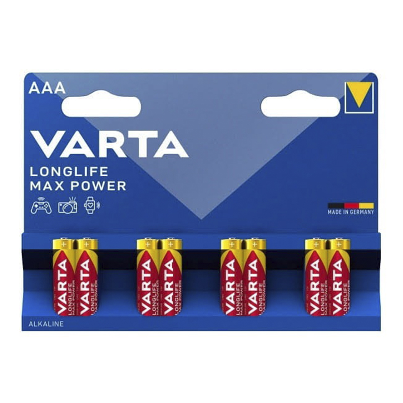 Батарейка LR03 Varta MaxPower ,1шт (блистер по 8шт) AAA large popup
