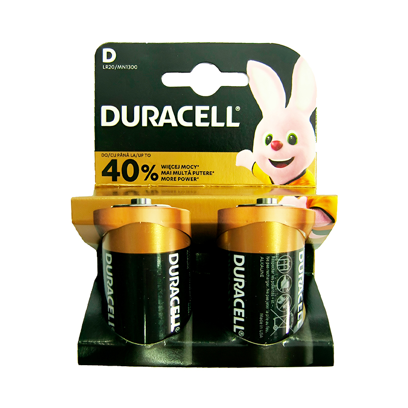 Батарейка LR20 Duracell Plus,1шт (блістер по 2шт) D
 large popup