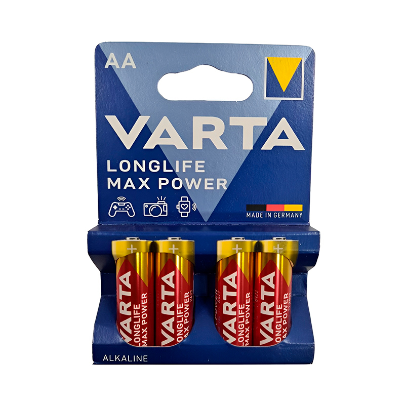Батарейка LR6 Varta MaxPower, Ціна за 1шт (блістер по 4шт) AA
 large popup