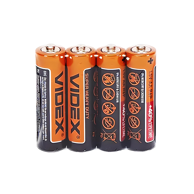 Батарейка R6 Videx, 1шт (trey по 4шт) AA large popup