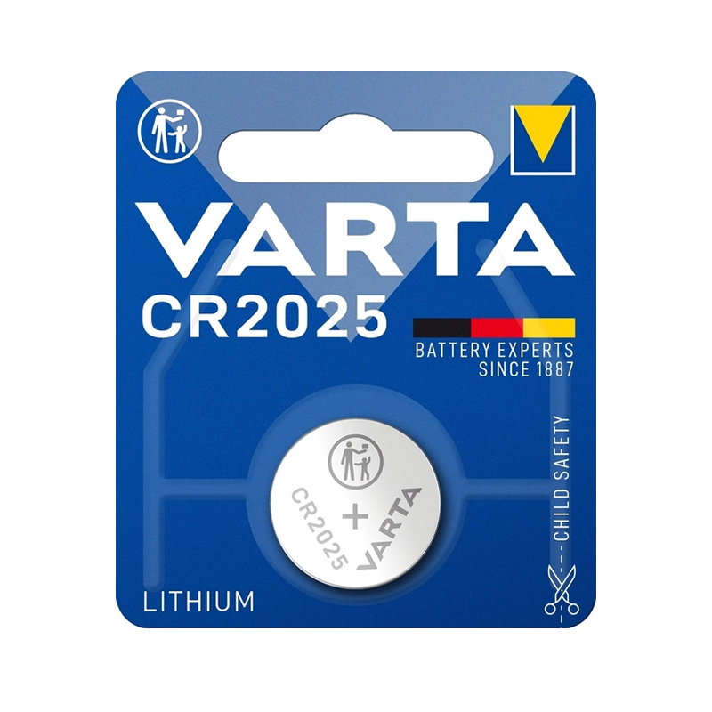 Батарейка VARTA LITHIUM CR 2025 (таблетка), 1уп (1шт) () large popup