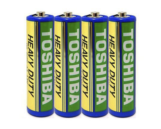 Батарейка TOSHIBA R6 сольова AA (пальчик), 1 уп (4шт) (4708) large popup
