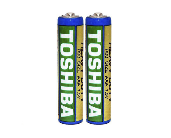 Батарейка TOSHIBA R03 сольова AAА (міні-пальчик), 1 уп (2шт) (4706) large popup