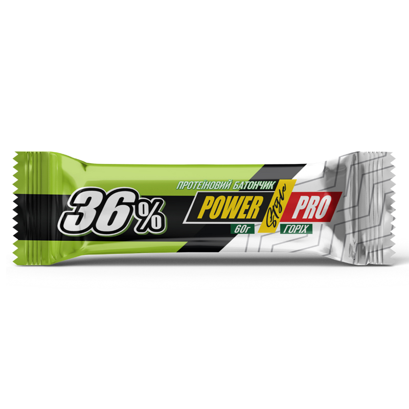 Батончик Power Pro БЕЗ ЦУКРУ, Горіх 36%, 60г (004467) large popup