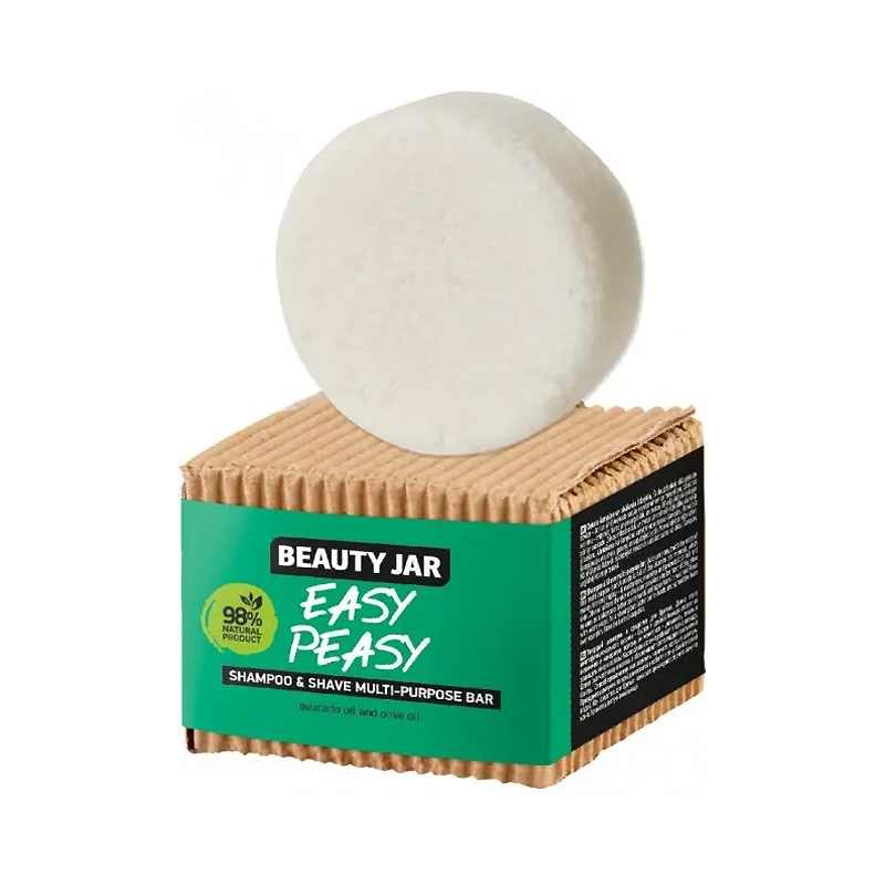 Beauty Jar Твердий шампунь засіб для гоління Easy Peasy 60 гр large popup