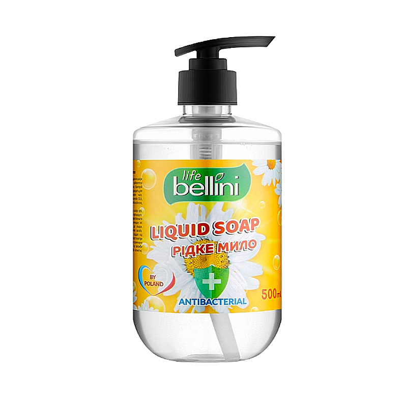 Мило рідке Bellini Life антибактеріальне з ароматом ромашки, 500мл large popup