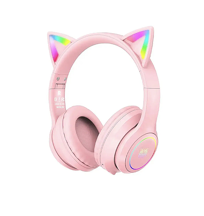 Бездротові ігрові навушники з котячими вушками Onikuma B90, RGB (35587) large popup