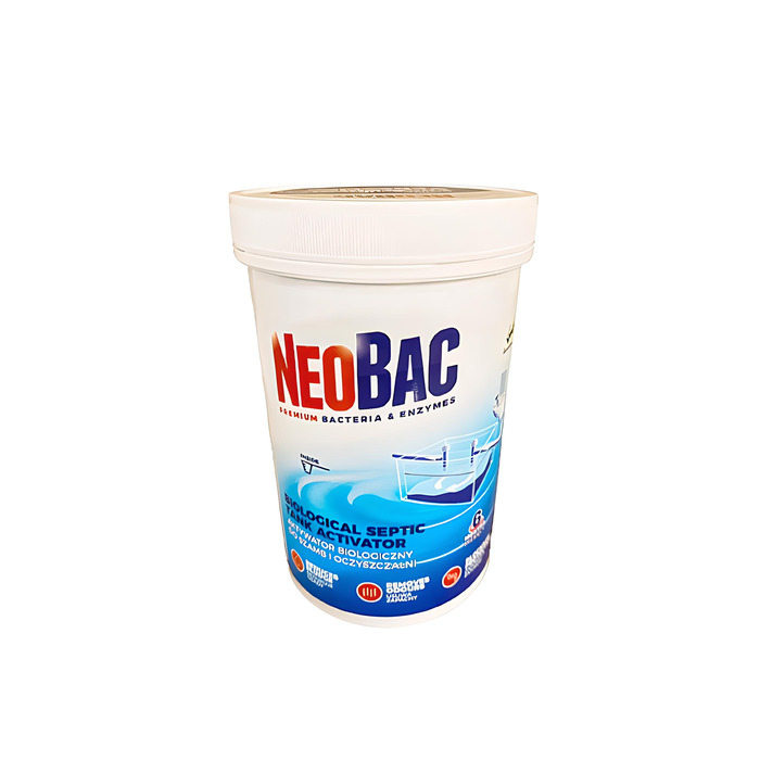 Біопрепарат NeoBac для вуличних туалетів, септиків, ям 600 г. на 6 міс. з ароматом евкаліпту large popup