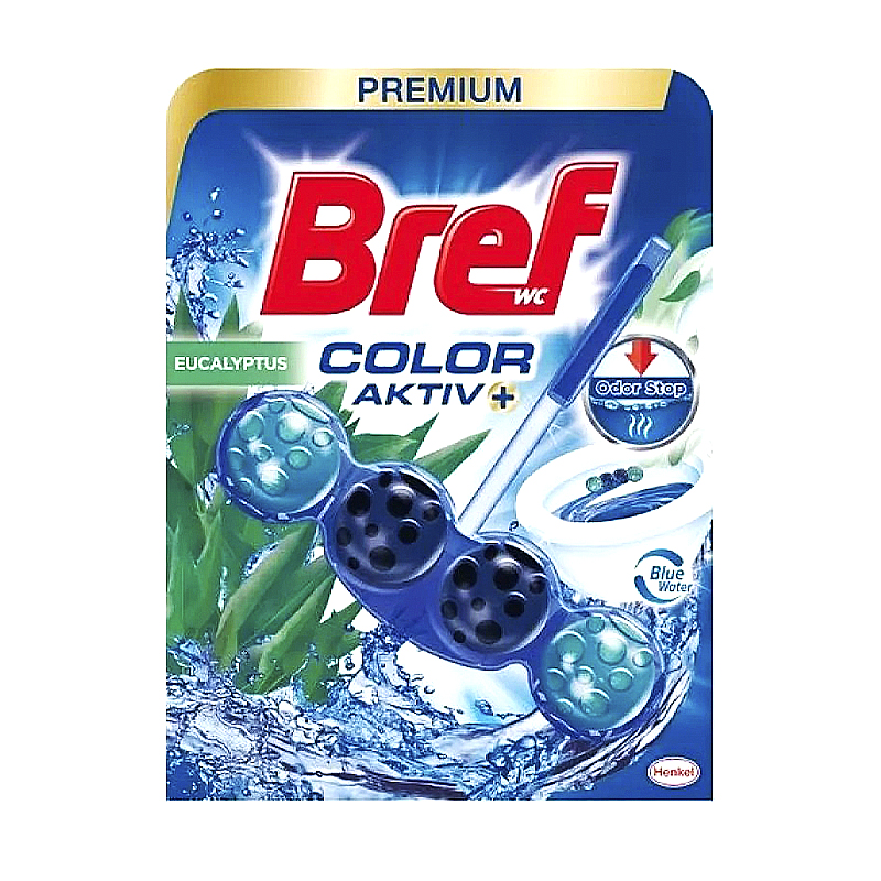 Блок для унітазу Bref Color Aktiv Eucalyptus Blue Water 1 шт large popup