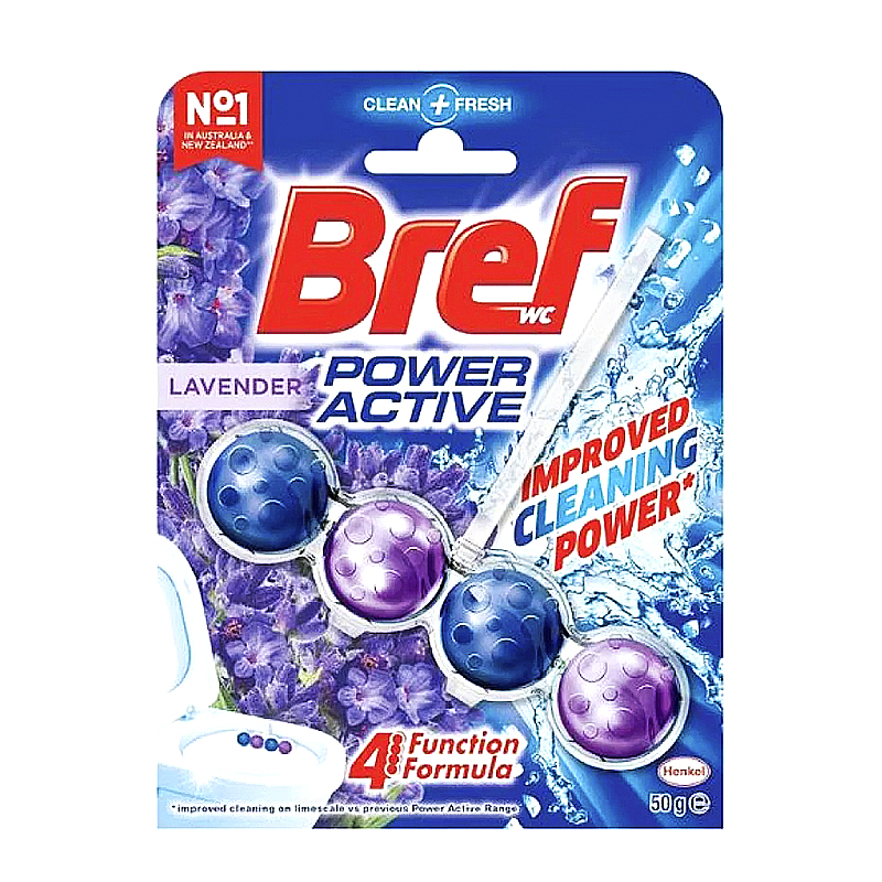 Блок для унітазу Bref Pover Aktiv Lavander 1 шт large popup