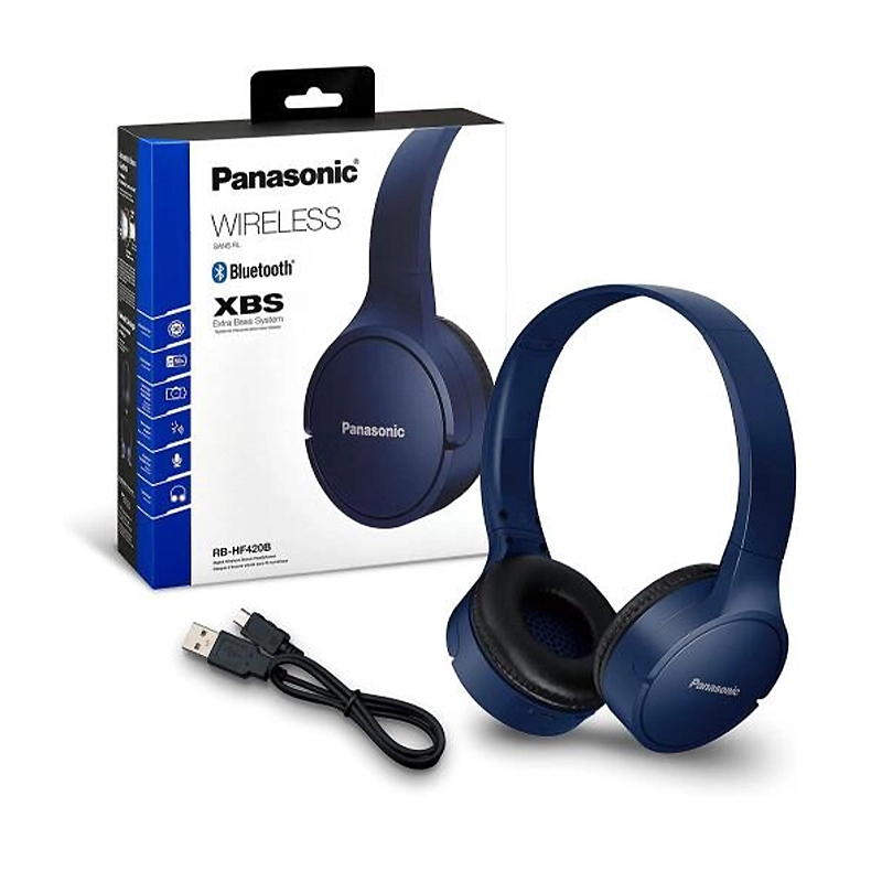 Bluetooth навушники Panasonic RP-HF420BGE-A blue large popup