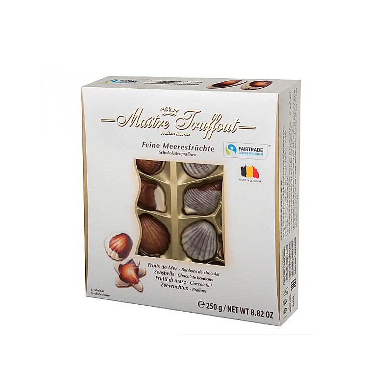 Шоколадні цукерки в коробці Maitre Truffout feine Meeresfruchte, 250 г, Австрія large popup