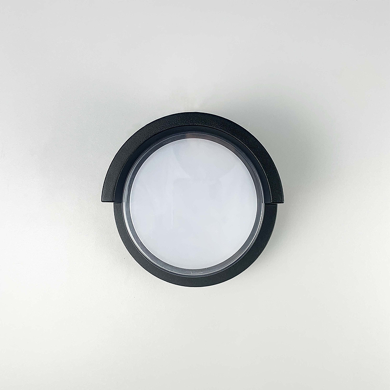 Фасадний світильник круглої форми діаметр 10 см large popup