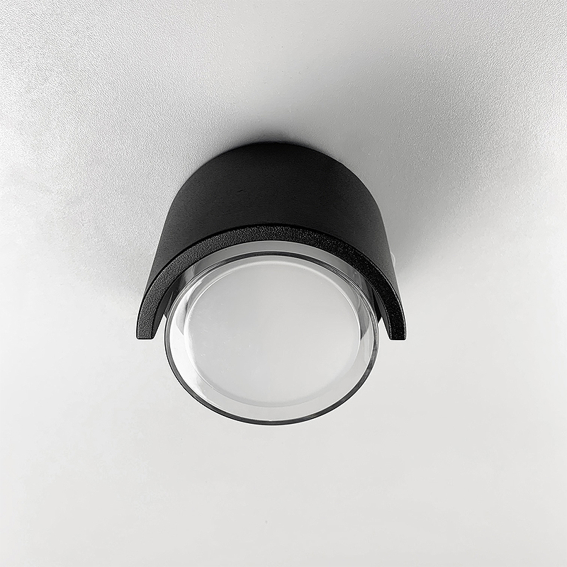 Фасадний світильник круглої форми діаметр 10 см large popup
