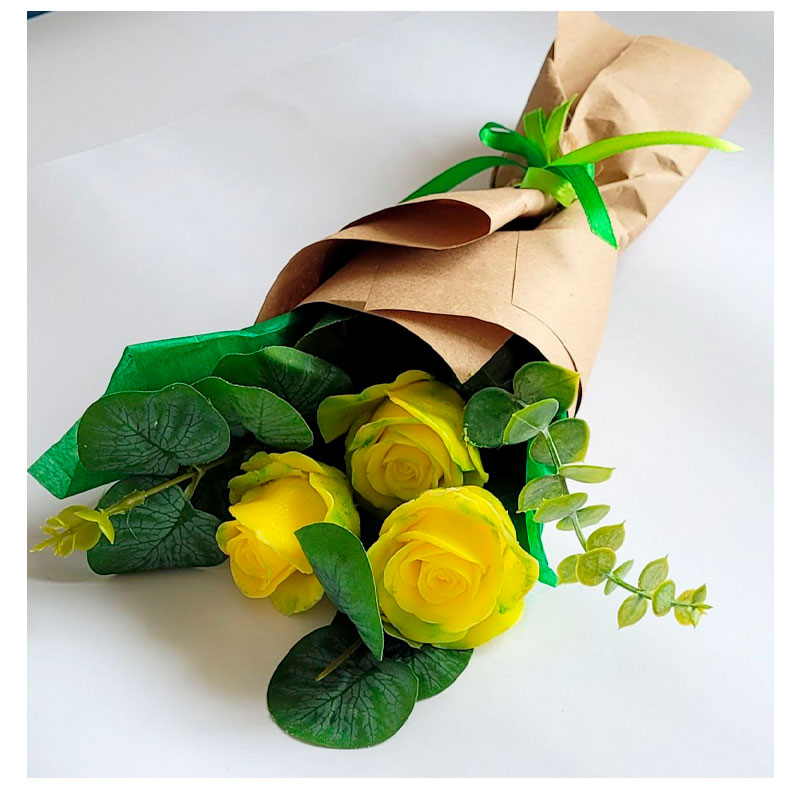 Букет трояндз мила жовтий(3 шт) large popup
