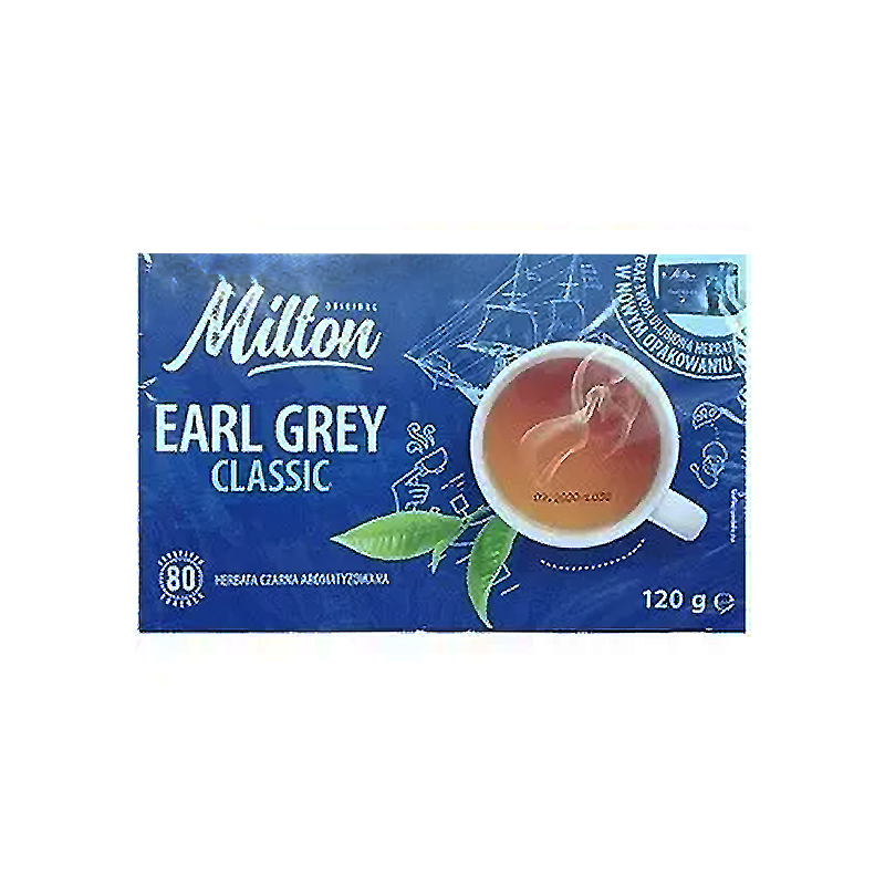 Чай чорний з бергамотом у пакетах Milton Earl Grey (80шт), 120г Польща large popup