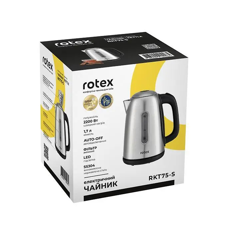 Чайник Rotex RKT75-S large popup