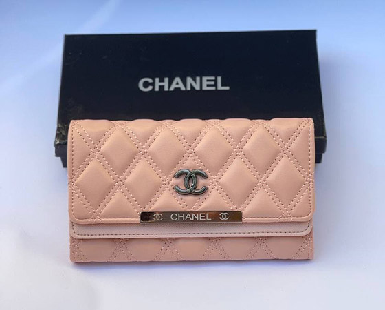 Гаманець жіночий Chanel пудра (7861) large popup
