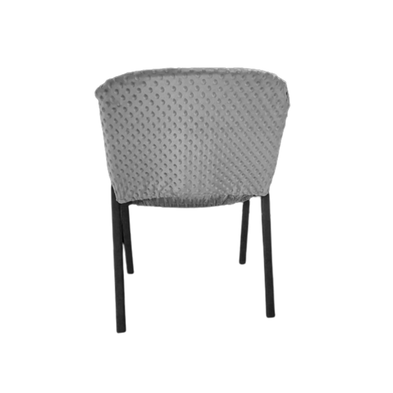 Чохол на офісний стілець, MinkyHome, плюшевий, натяжний, світло-сірий (MH-219) - 45102 large popup