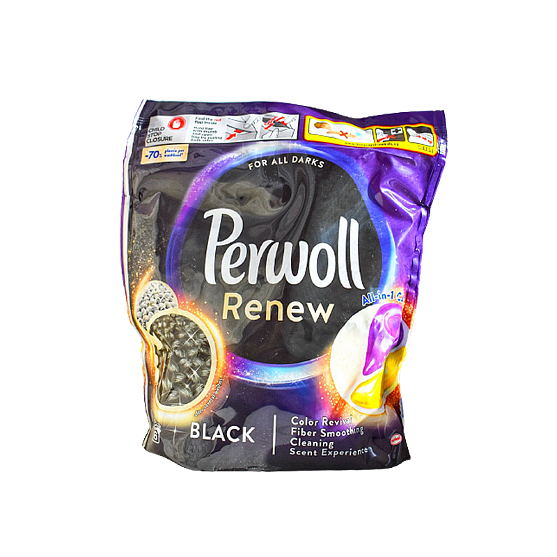 Капсули для прання Perwoll Renew Black для чорних та темних речей 46шт large popup