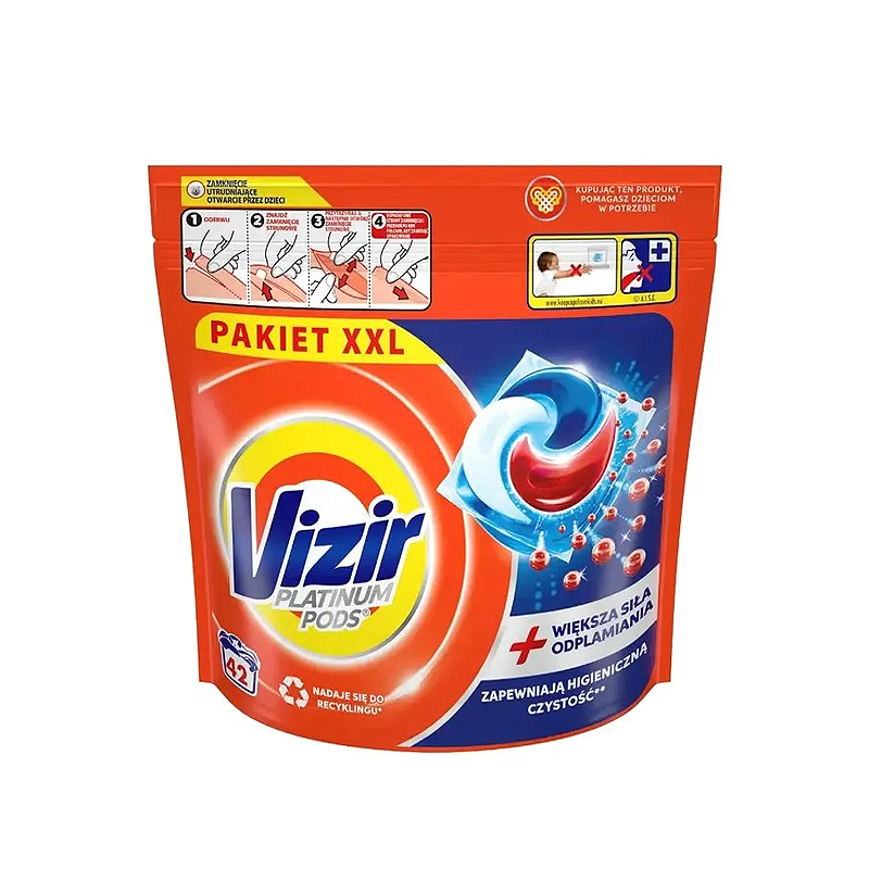 Капсула для прання Vizir All in 1 Platinum Pods, універсальна large popup