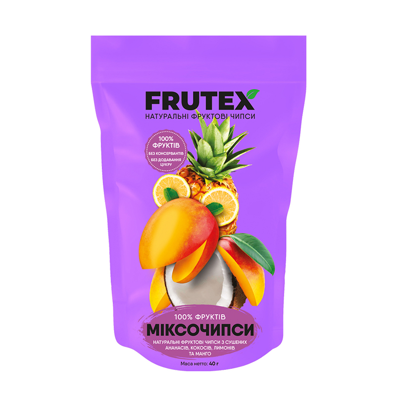 Чіпси Frutex Міксочіпси, 40 г. large popup