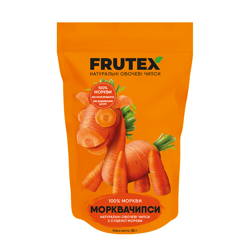 Чіпси овочеві Frutex морквяні, 30 г. large popup