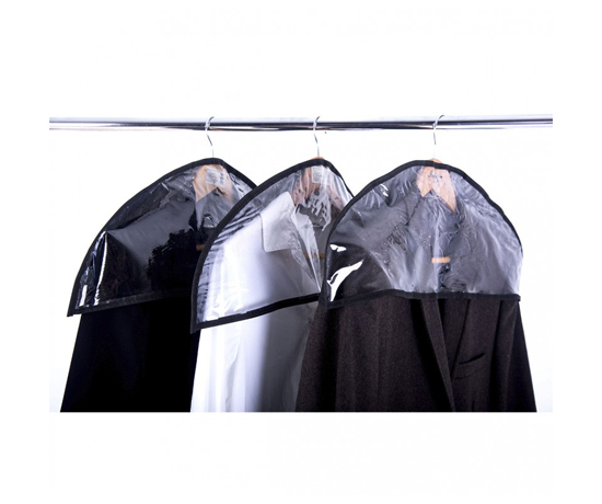 Чохол-накидка Organize для одягу 60*21 см 3 шт (чорний)(HN-3) large popup